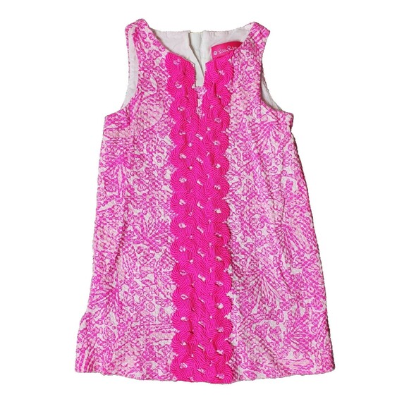 Lilly Pulitzer Target Pink 'See Ya Later' Elegant Lined Shift Dress Toddler 2T - Picture 1 of 7